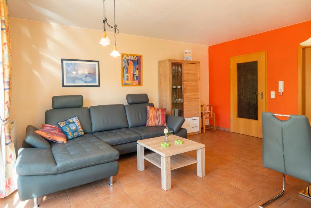 Ruang duduk di Ferienpark Freesenbruch Wohnung 1 2 - Am Schwalbenweg