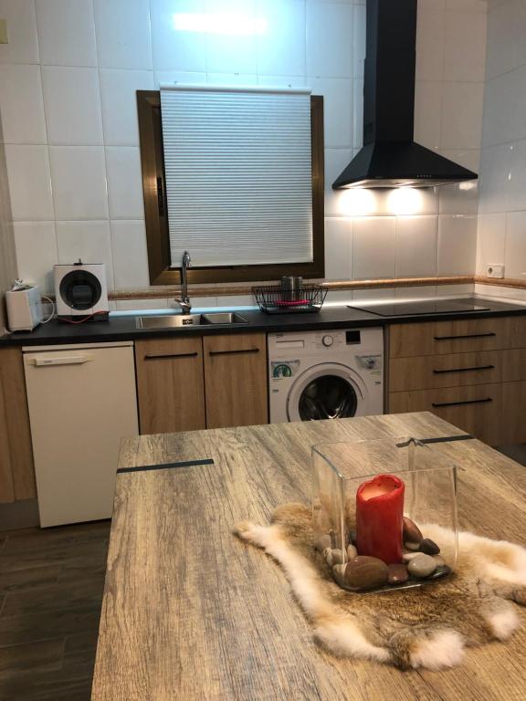 Kuchyň nebo kuchyňský kout v ubytování DUPLEX ALPINO