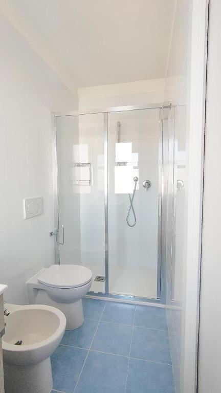 Koupelna v ubytování Hotel Esperia
