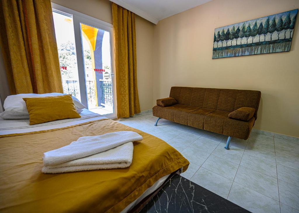 Postel nebo postele na pokoji v ubytování Speedy Apart Otel