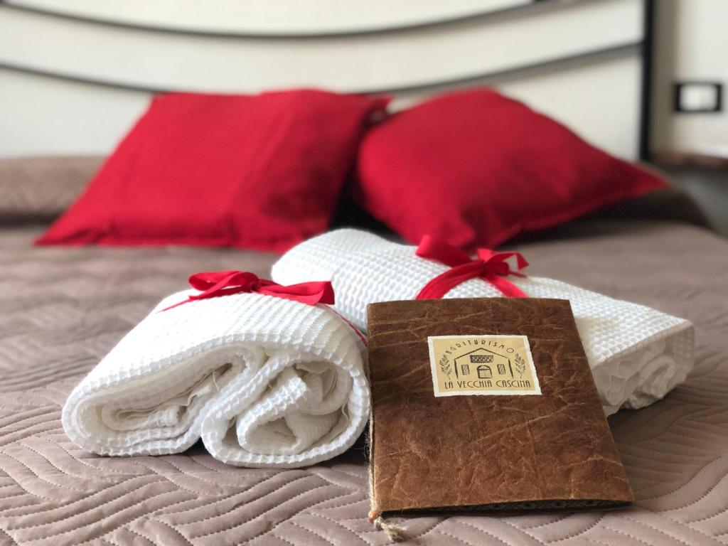 Posteľ alebo postele v izbe v ubytovaní Agriturismo LA VECCHIA CASCINA