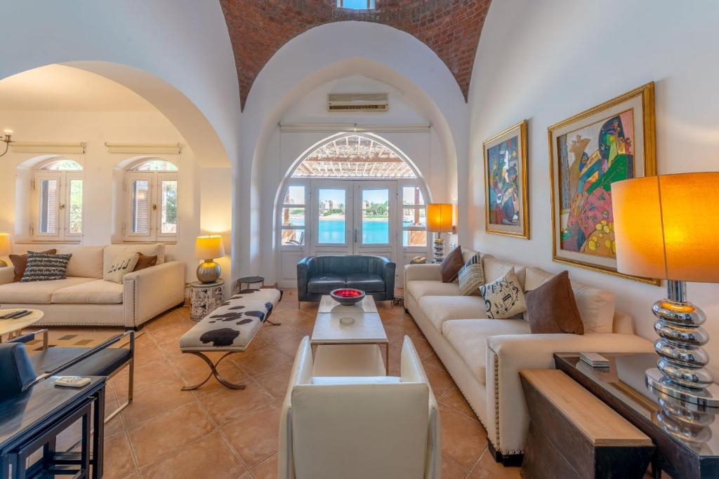 Posezení v ubytování VESTA - El Gouna Residence