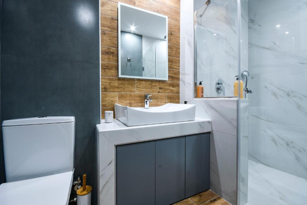 Kúpeľňa v ubytovaní Thessaloniki Center Luxury Apartment