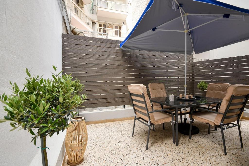 Balkón alebo terasa v ubytovaní Thessaloniki Center Luxury Apartment