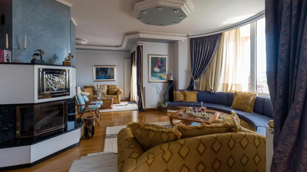 Posezení v ubytování Villa serenity