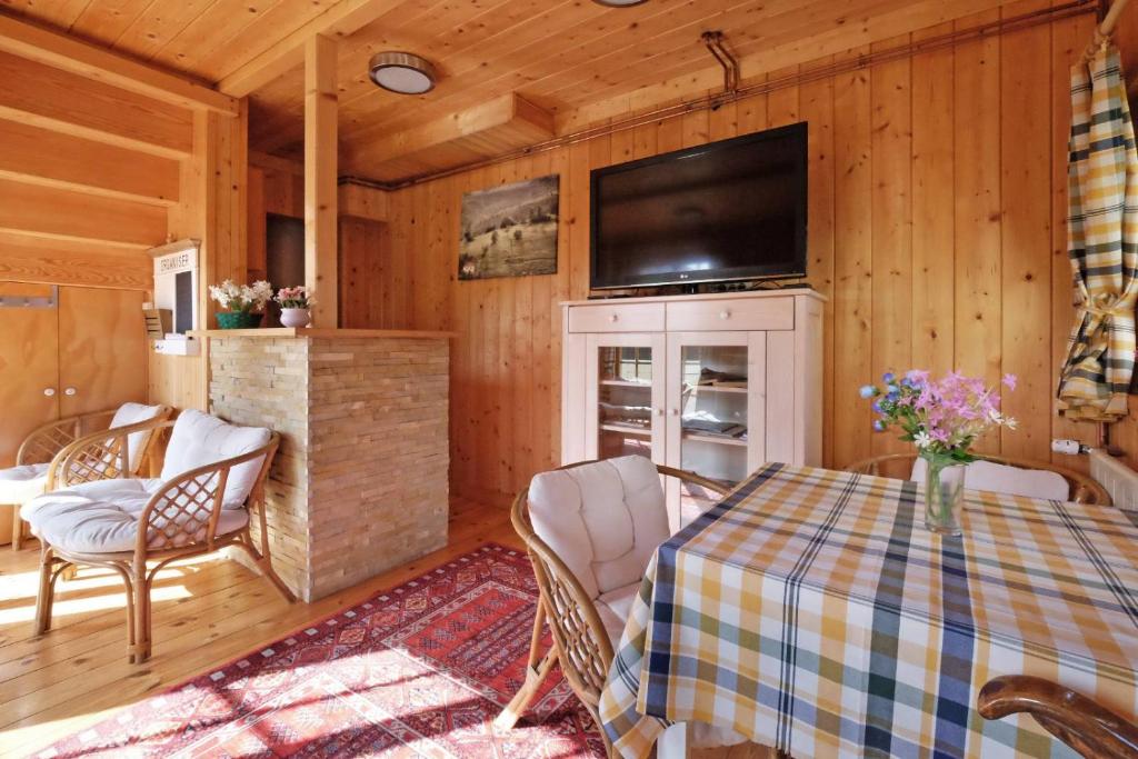 Televiisor ja/või meelelahutuskeskus majutusasutuses Apartments Bohemia