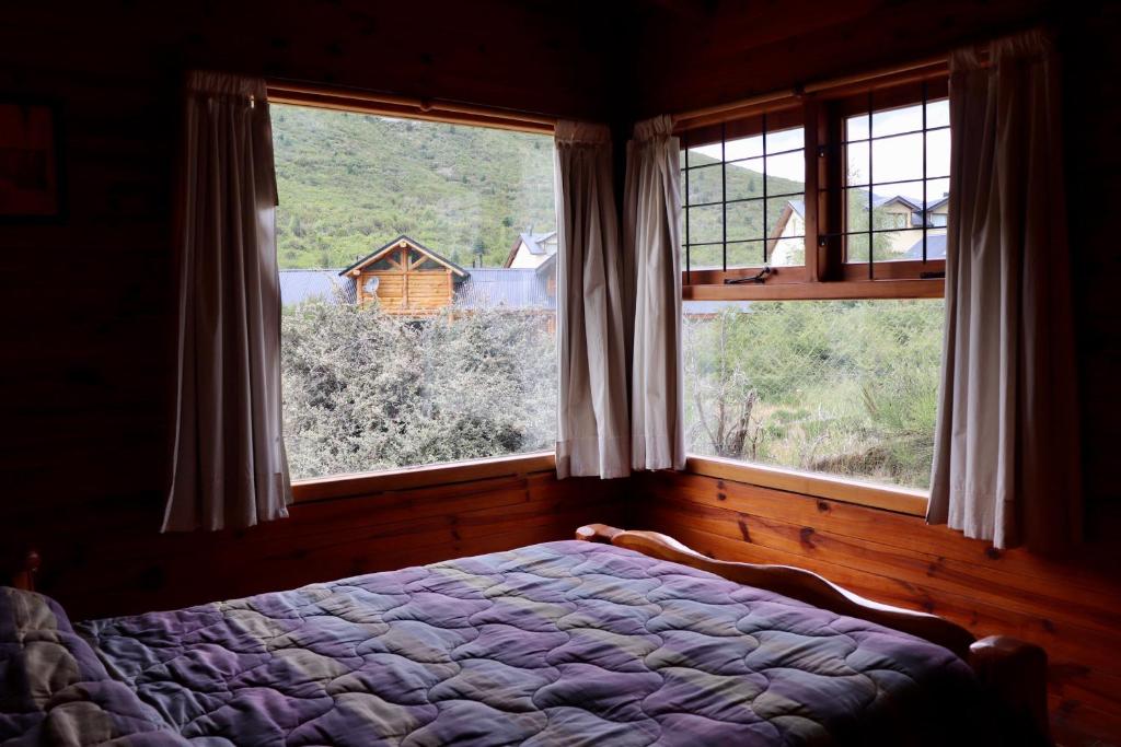Postel nebo postele na pokoji v ubytování Cabañas Ruca Carel