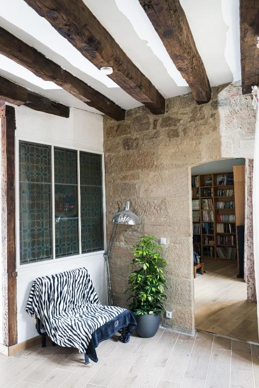 Posezení v ubytování Le Pressoir chambres d'hôtes