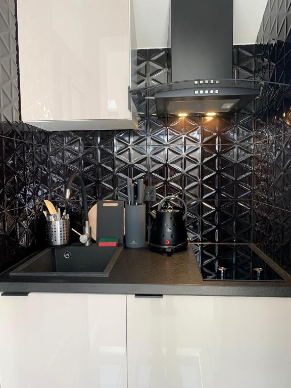Kuchyňa alebo kuchynka v ubytovaní Willa Buk APARTAMENTY