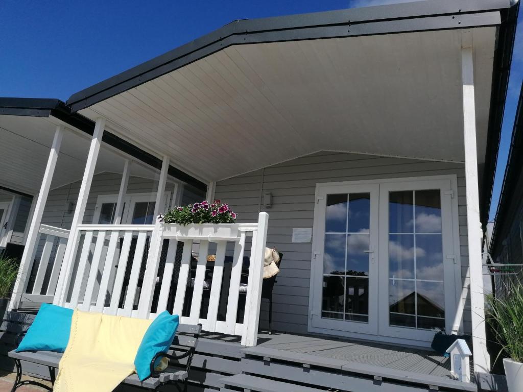 Balkón nebo terasa v ubytování Holiday-Camp