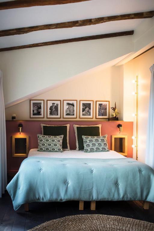 Postel nebo postele na pokoji v ubytování L'Auberge Basque-Relais & Châteaux