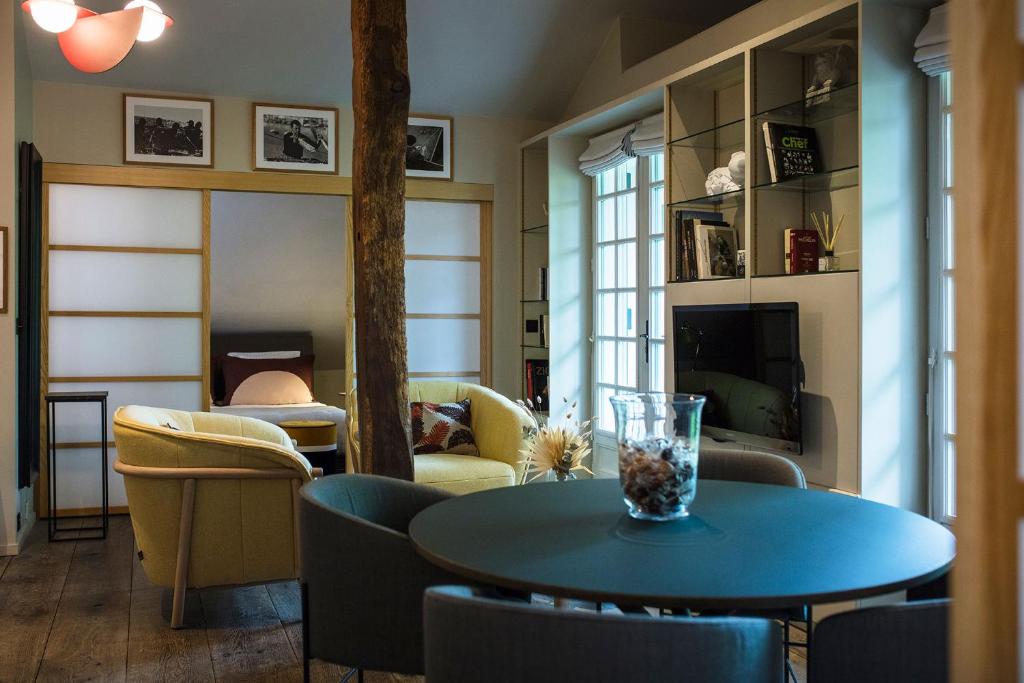 Posezení v ubytování L'Auberge Basque-Relais & Châteaux