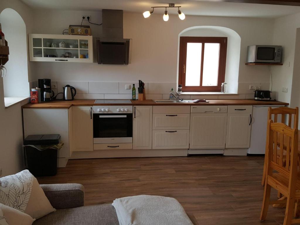 Kuchyň nebo kuchyňský kout v ubytování Ferienwohnung-Max-22