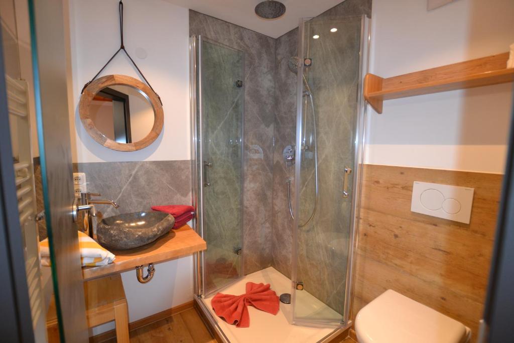 Koupelna v ubytování Wuerttemberger Haus - Hütte