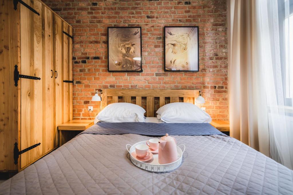 Posteľ alebo postele v izbe v ubytovaní Modern Apartments Toruń 1 Stare Miasto-Centrum