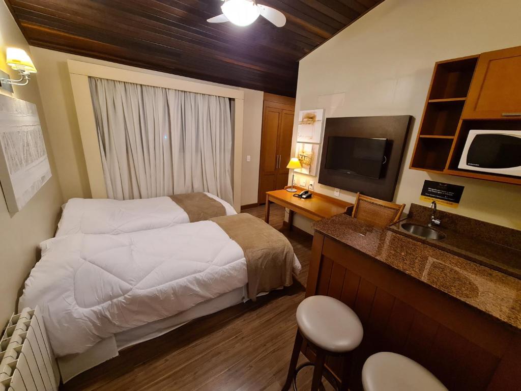 Sky Borges Hotel Alpenhaus - Gramado - 優れたアパート