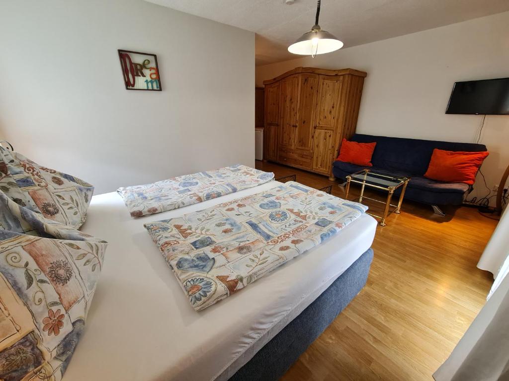 Cama o camas de una habitación en Camping Gasthof Zirknitzer