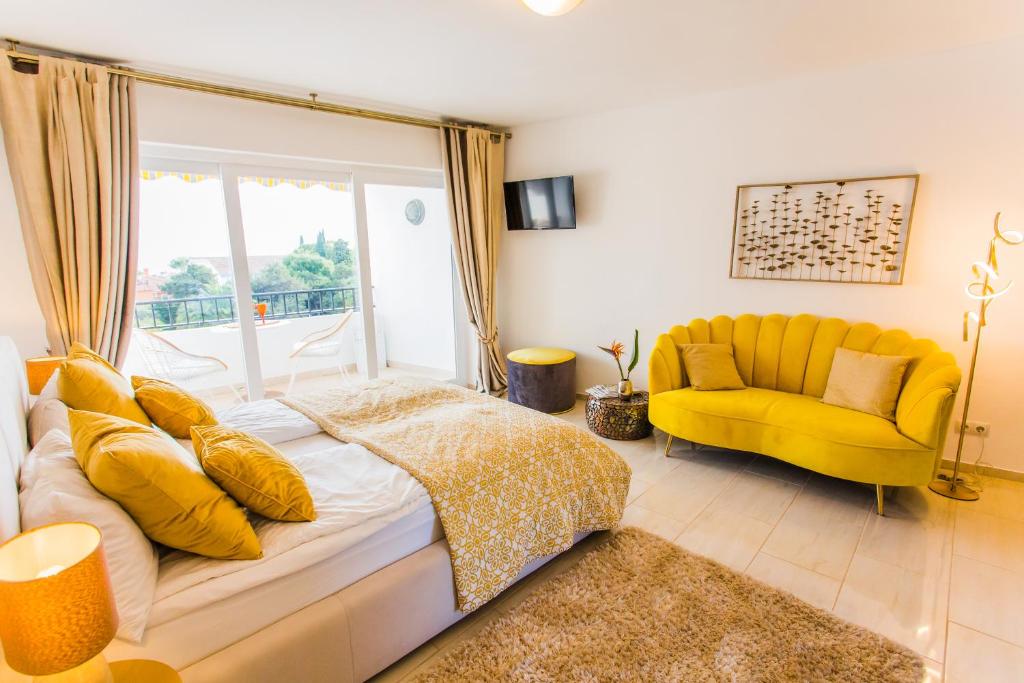 Posteľ alebo postele v izbe v ubytovaní Suite Bora Bora