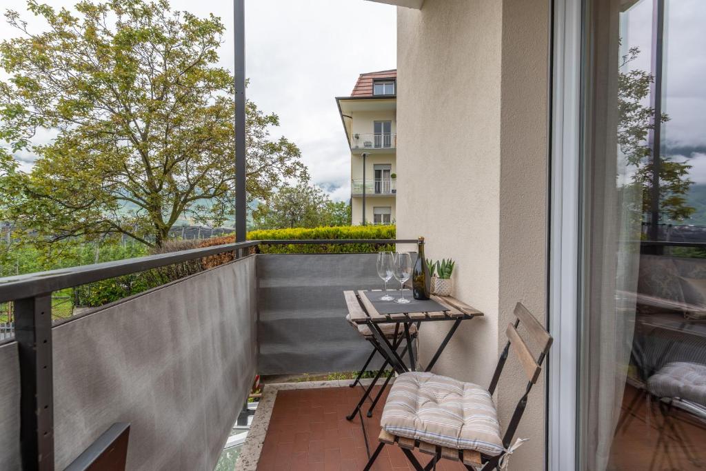 Balkon lub taras w obiekcie Apartment Hanna