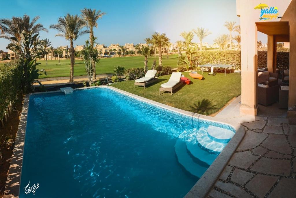 Five-room villa 5 Bathrooms With a private swimming pool 60 meters Jaz Little  Venice Golf Resort (مصر العين السخنة) - Booking.com