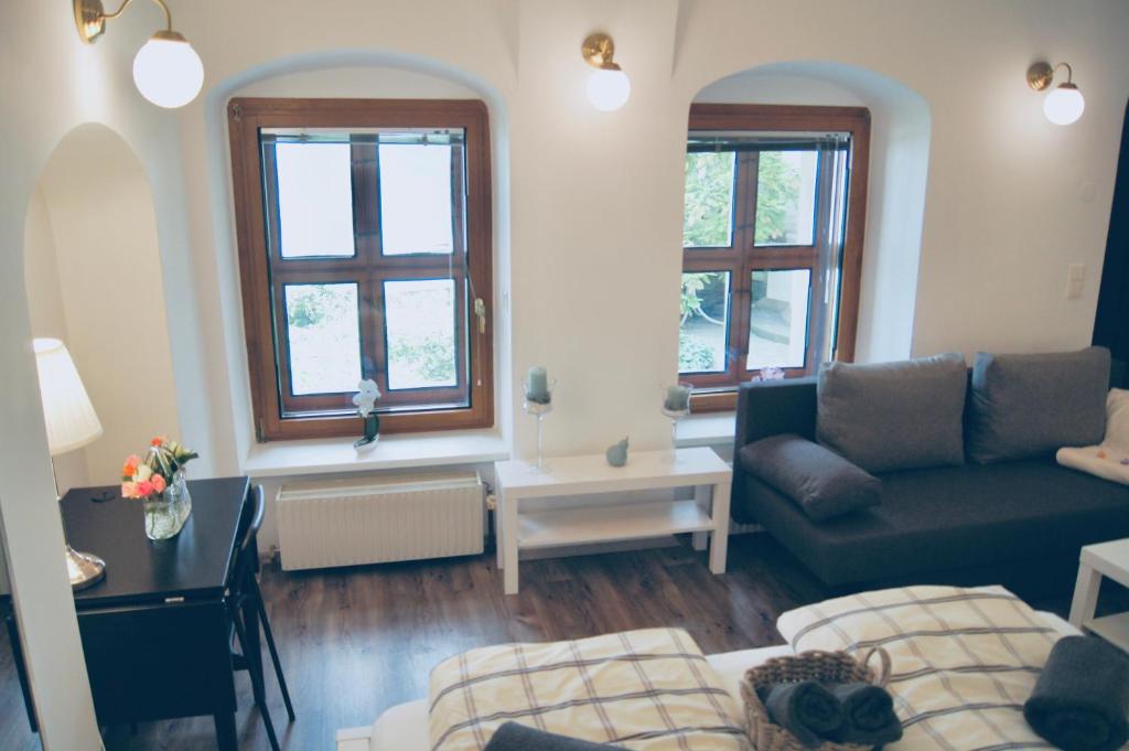Posezení v ubytování Beautiful Apartment 3 City Center