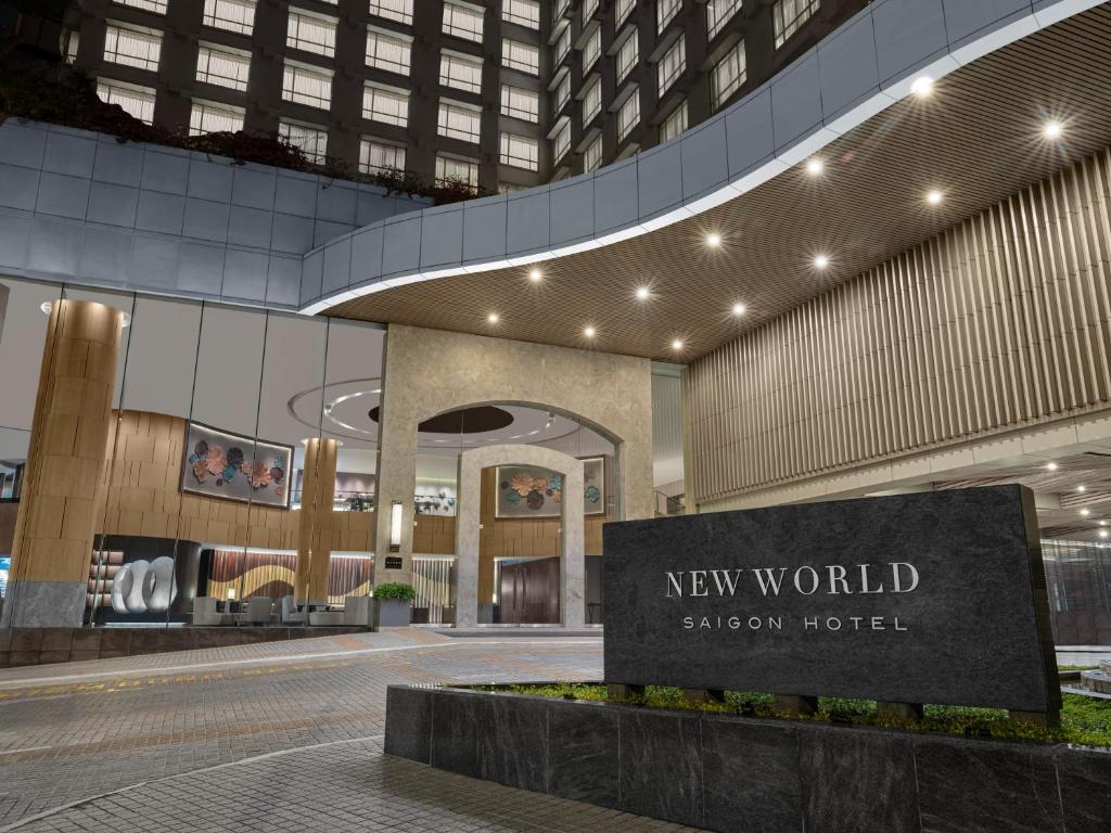 a lobby of a new world edmonton hotel at New World Saigon Hotel in Ho Chi Minh City