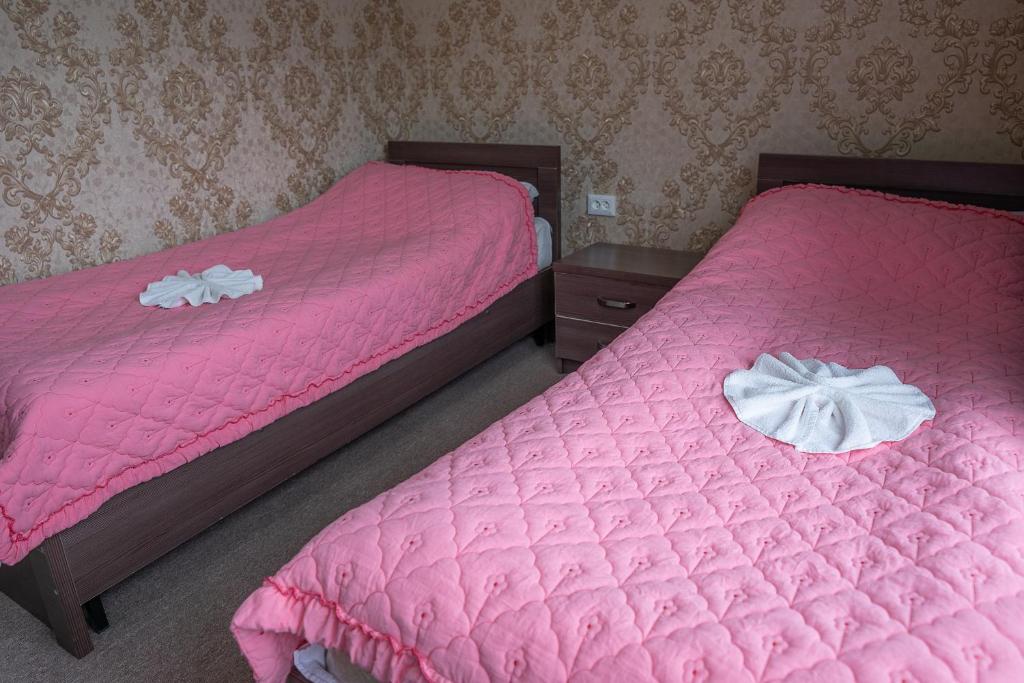 Postel nebo postele na pokoji v ubytování Guest House Jekshen
