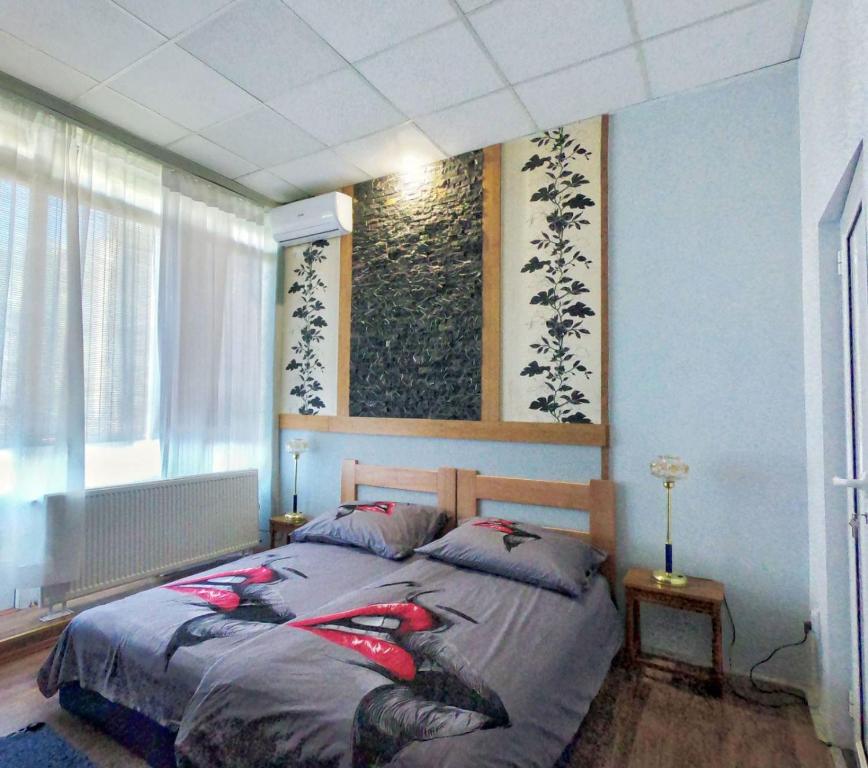 Postel nebo postele na pokoji v ubytování Sobe Kuzmanović - Šabac