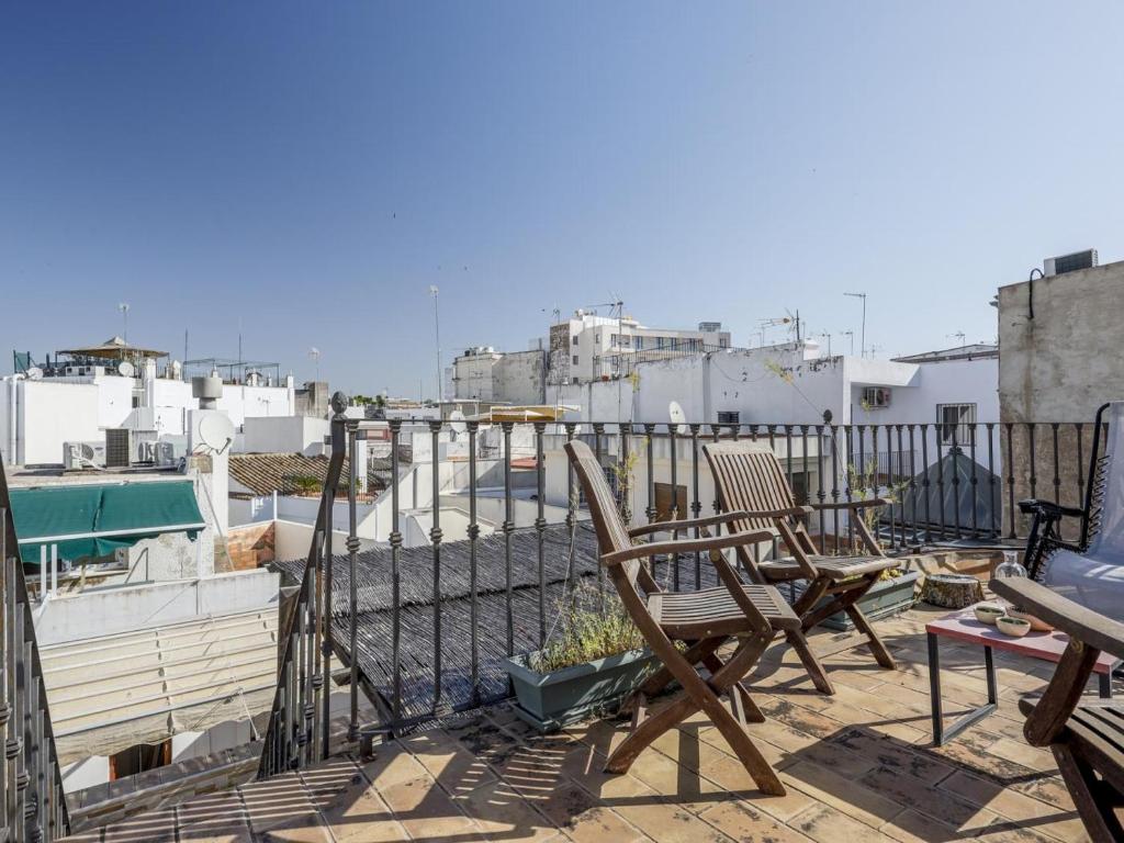 Balkón nebo terasa v ubytování Fantástico duplex 2 terrazas 3 habitaciones 2 baños