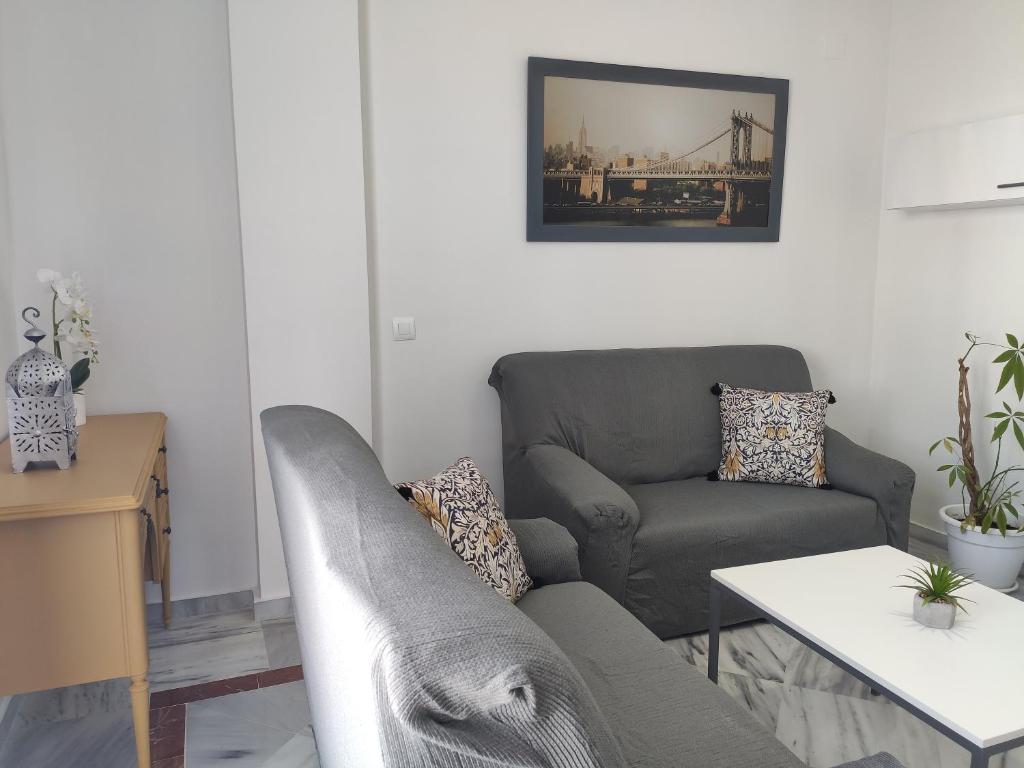 Część wypoczynkowa w obiekcie Apartamento Amplio, Séneca 3B junto al Centro