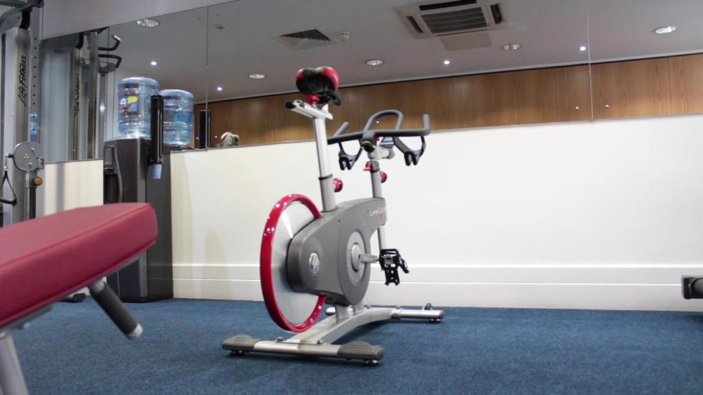 Fitness centrum a/nebo fitness zařízení v ubytování Leopold Hotel
