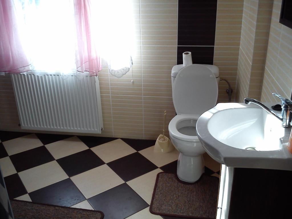 Kúpeľňa v ubytovaní Nocleg nad Jeziorem Hańcza - B.Danowska