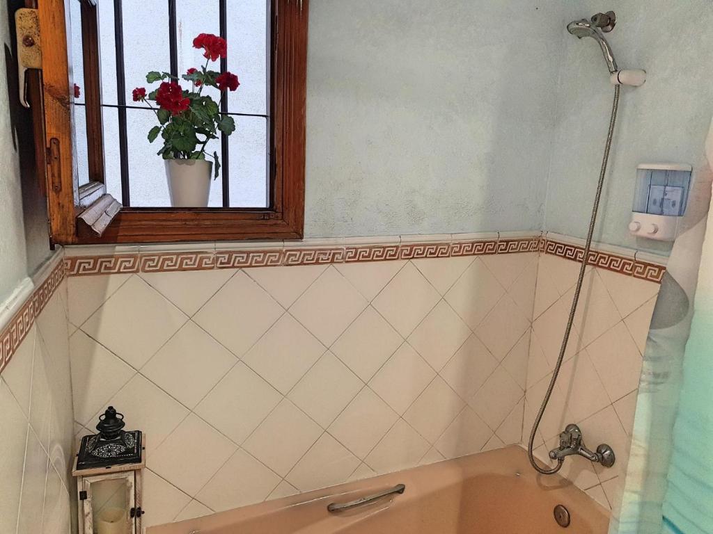 Koupelna v ubytování Duplex juderia de Cordoba