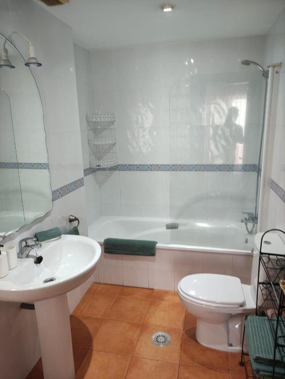 Koupelna v ubytování Apartamentos Puerto O Grove