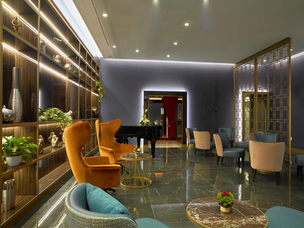 Posezení v ubytování Hotel Niccolo' V - Terme dei Papi