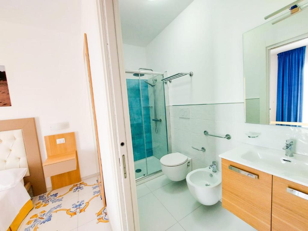 Koupelna v ubytování B&B Mareluce