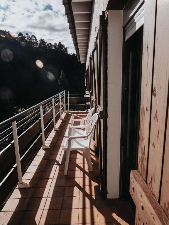Balkón nebo terasa v ubytování Hostal Les Fonts