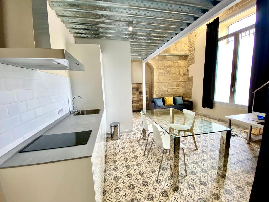 Kuchyňa alebo kuchynka v ubytovaní Loft Jerez Centro