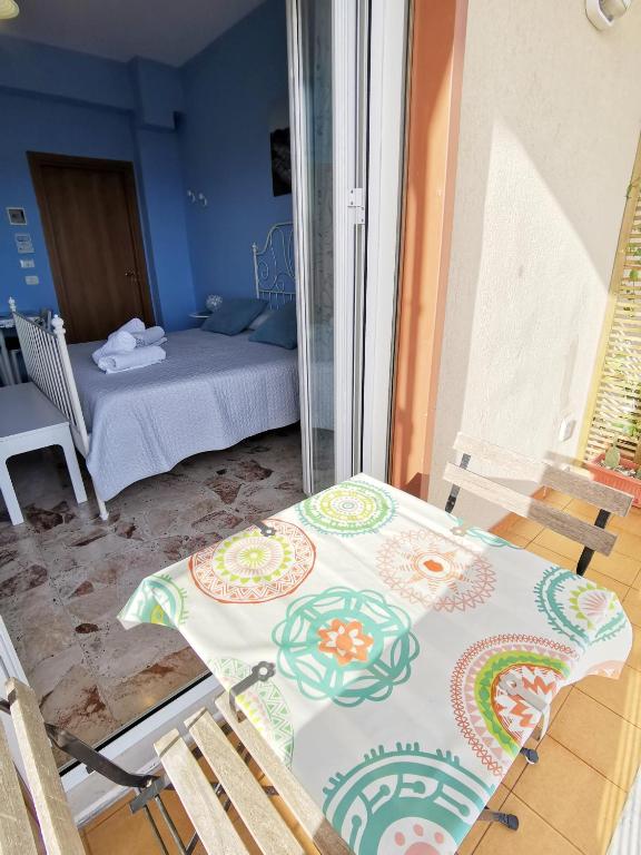 Postel nebo postele na pokoji v ubytování B&B MiraValle Agrigento
