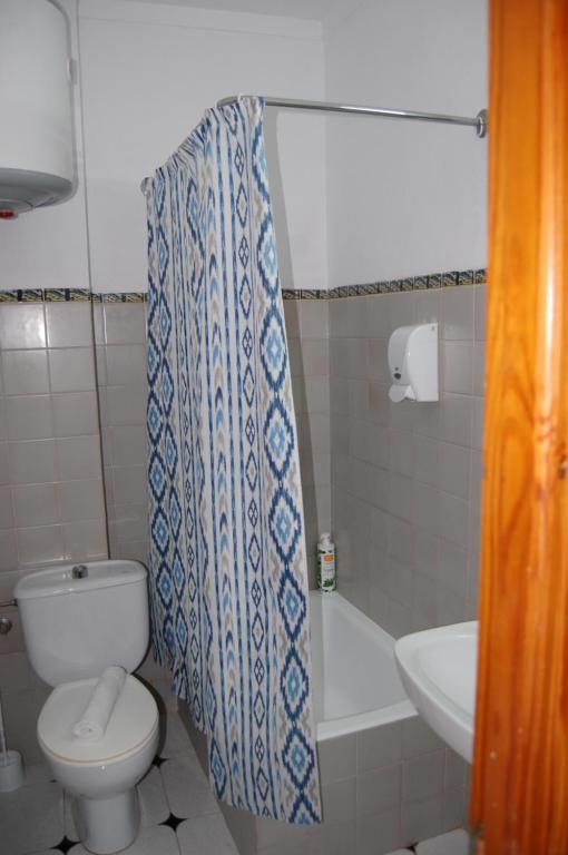 Koupelna v ubytování Hostal Ca'n Tiu