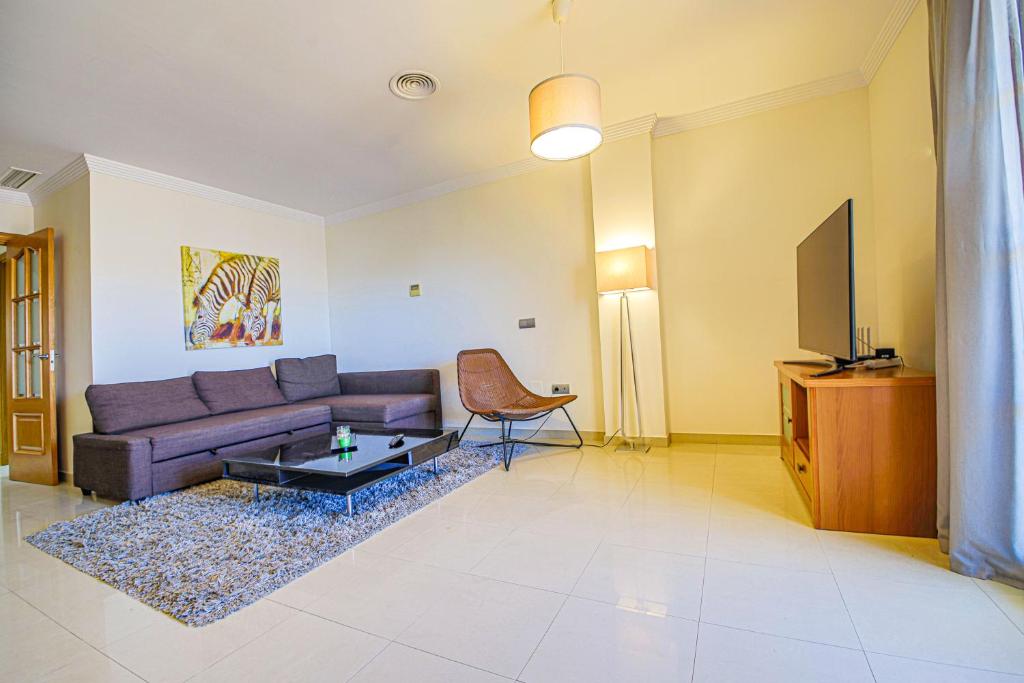 Posezení v ubytování Estupendo apartamento con vistas al mar