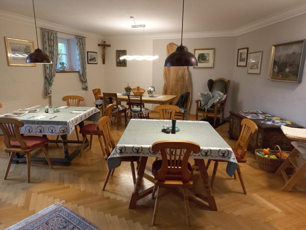 Posezení v ubytování Attersee Gartenvilla