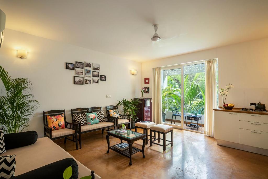 Santaa Teraa Apartments - Santaterra-Homely 1bhk-10min De Candolim-wifi