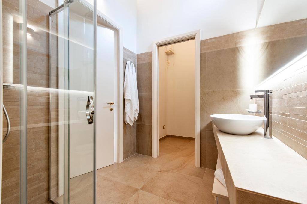 Koupelna v ubytování Palazzo San Lazzaro - Jacuzzi Rooms & Suites Lecce Selection