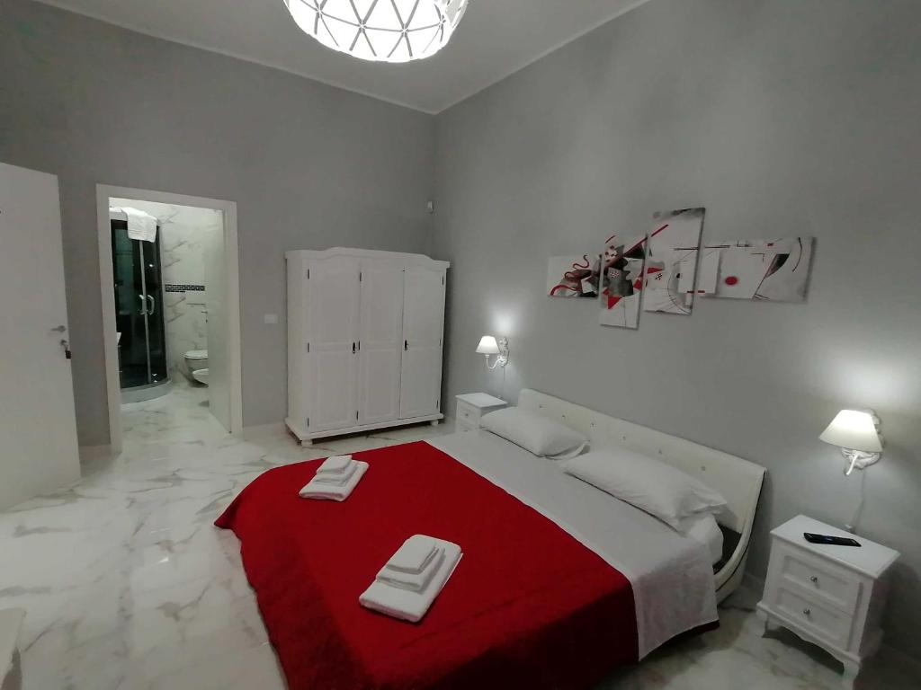 Postel nebo postele na pokoji v ubytování B&B WHITE HOUSE