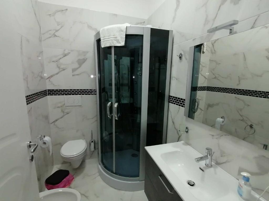 Koupelna v ubytování B&B WHITE HOUSE