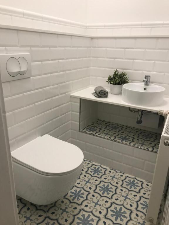 Kúpeľňa v ubytovaní Rosmarinus Apartman