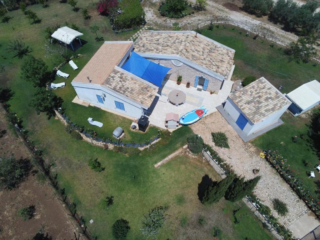 Ett flygfoto av Casa vacanze La Meridiana