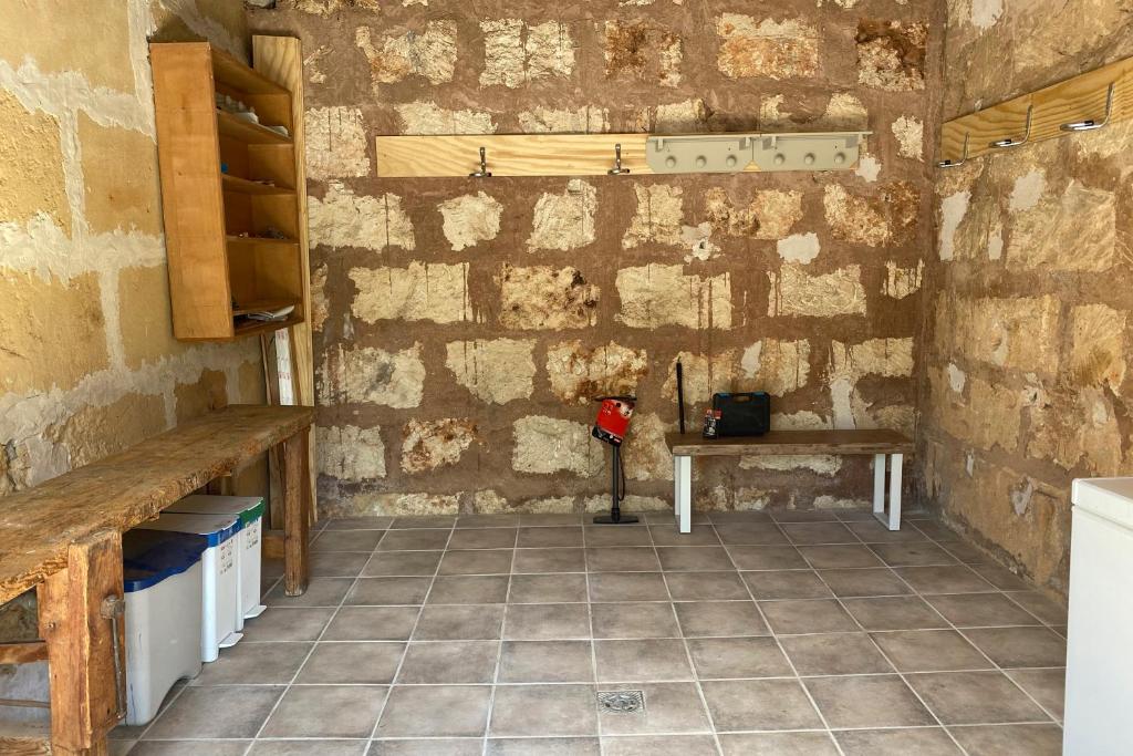 Kuchyň nebo kuchyňský kout v ubytování Casa Mercado Sineu Blue
