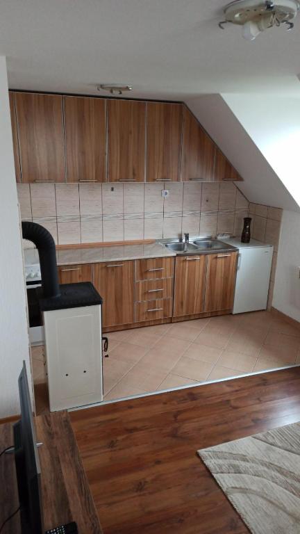 Kuchyň nebo kuchyňský kout v ubytování Apartment and rooms D&J